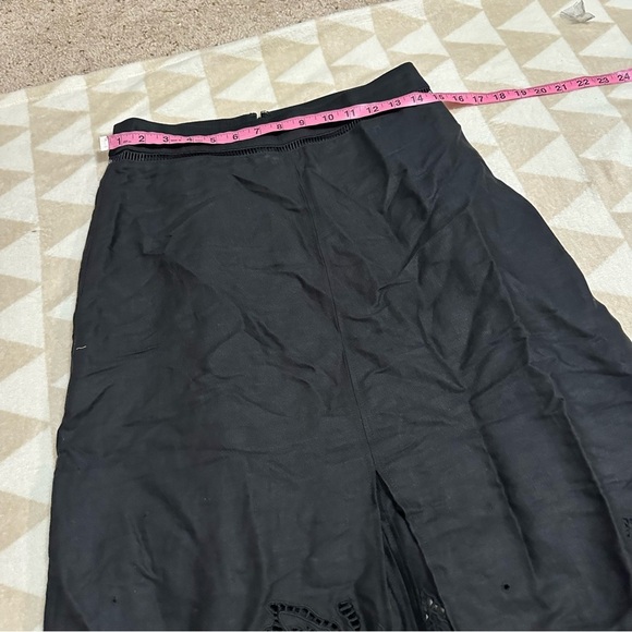 Tanya Taylor black embroidered skirt - Picture 4 of 4